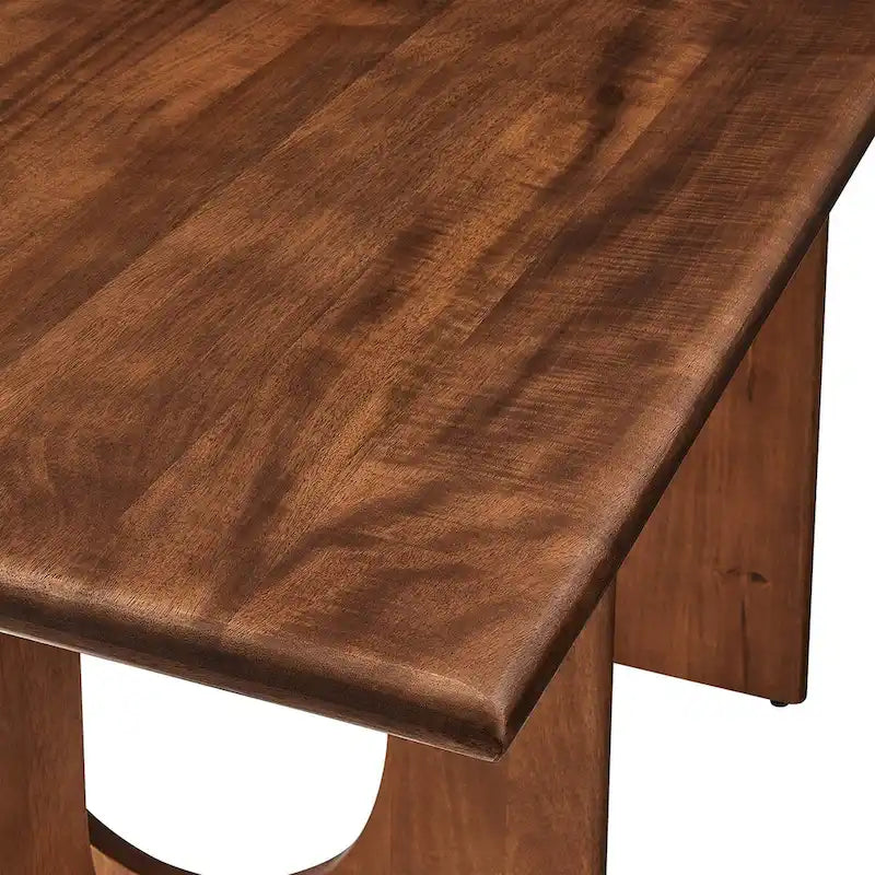Table à manger rectangulaire en bois massif de 70 pouces