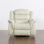 Fauteuil inclinable pivotant et coulissant manuel en similicuir de 41,5 po