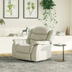Fauteuil inclinable pivotant et coulissant manuel en similicuir de 41,5 po